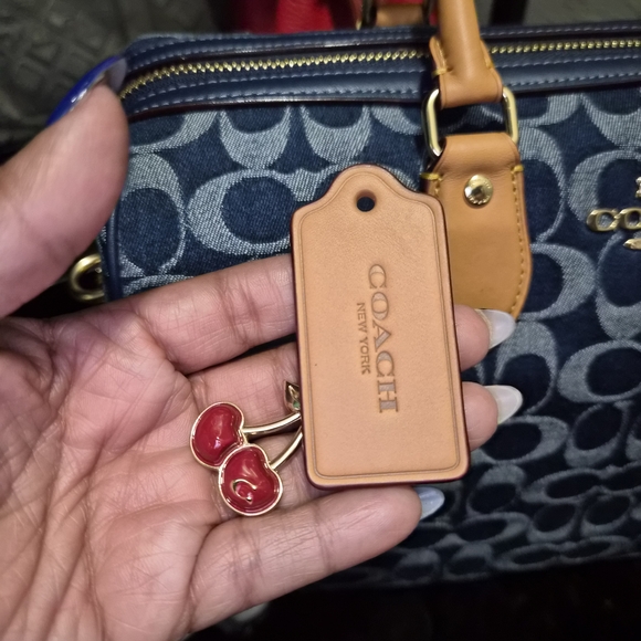 COACH LARGE DENIM ROWAN - Picture 13 of 16